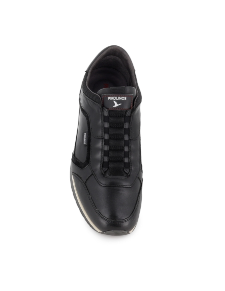 Deportiva de vestir cordones piel negro hombre