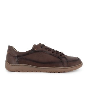Zapato cordones piel nobuck y plantilla acolchada hombre marron