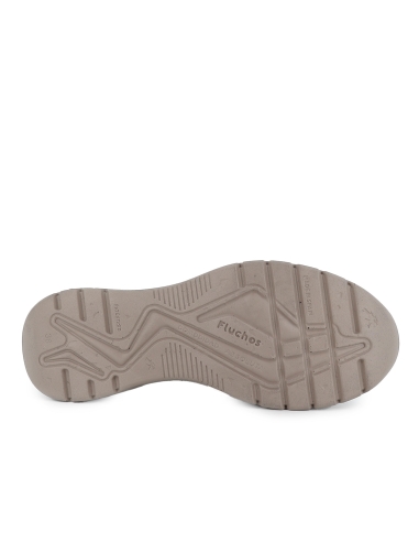 Deportivas piel con cordones y cremallera cuña baja mujer negro