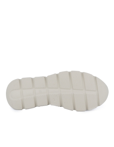 Deportiva nylon y serraje cordones elasticos comoda hombre kaki