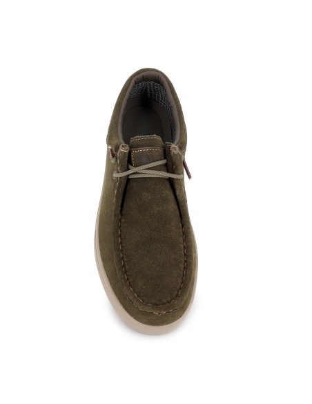 Wallabi casual vegana cordon elastico hombre kaki