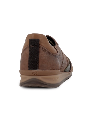 Zapato piel combi cordones y plantilla comoda hombre marron