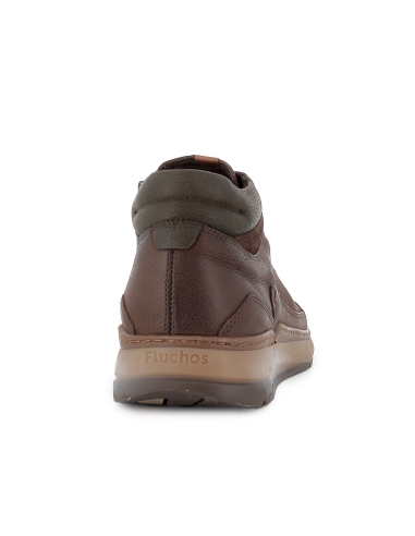 Botin piel collarin acolchado y plantilla comoda hombre marron