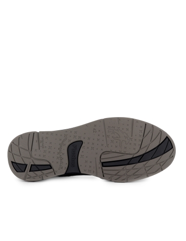 Zapato piel y serraje cordones plantilla comoda hombre negro