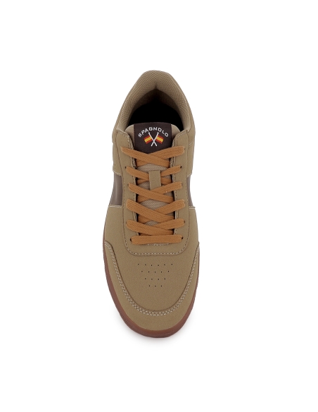 Deportiva casual nobuck PU suela caramelo comodo hombre camel