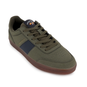 Deportiva casual nobuck PU suela caramelo comodo hombre verde 2