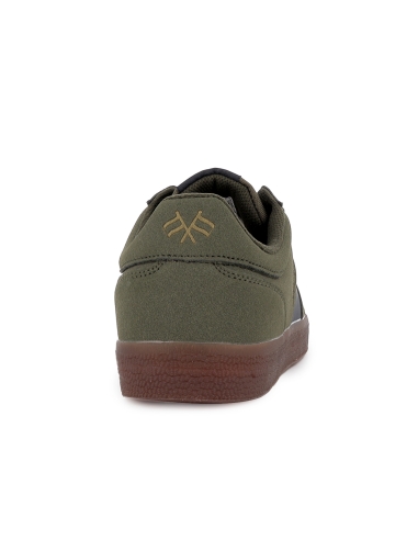 Deportiva casual nobuck PU suela caramelo comodo hombre verde
