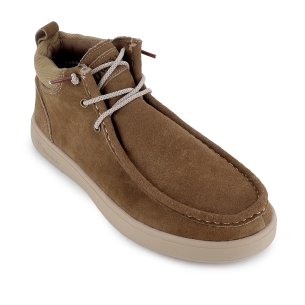 Bota wallabi serraje hidrofugado cordones elasticos hombre camel 2