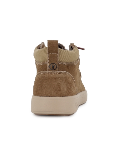Bota wallabi serraje hidrofugado cordones elasticos hombre camel