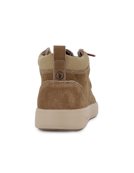 Bota wallabi serraje hidrofugado cordones elasticos hombre camel