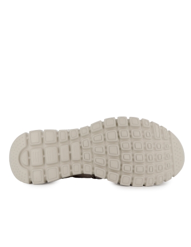 Deportivas comodas cordones elasticos entrelazados mujer taupe