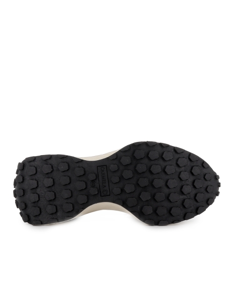 Deportivo nylon combi con cremallera y cordones mujer negro