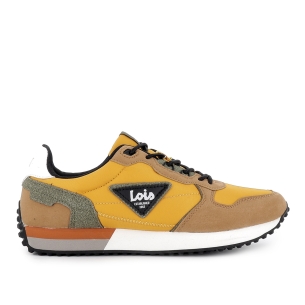 Deportivo casual nylon cordones con plantilla hombre amarillo