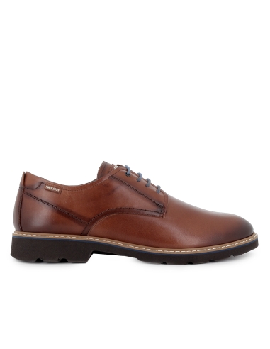 Zapato cordones sport piel con plantilla acolchada hombre cuero