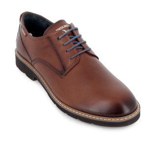 Zapato cordones sport piel con plantilla acolchada hombre cuero 2