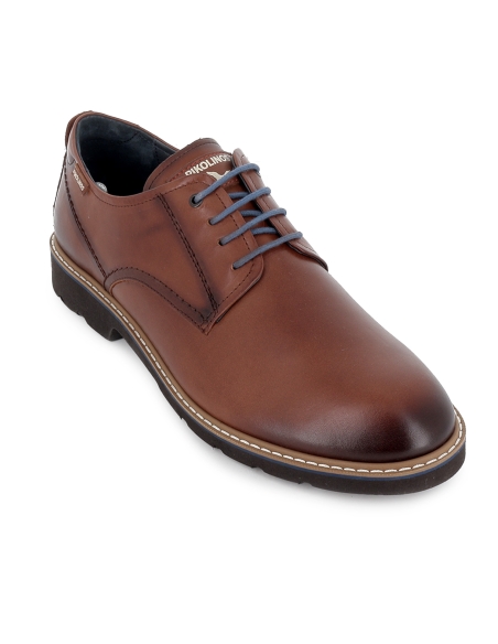 Zapato cordones sport piel con plantilla acolchada hombre cuero