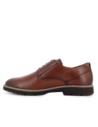 Zapato cordones sport piel con plantilla acolchada hombre cuero