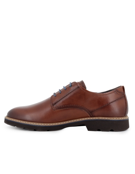 Zapato cordones sport piel con plantilla acolchada hombre cuero