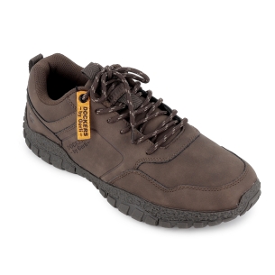 Deportivas cordones estilo casual moderno y comodo hombre marron 2