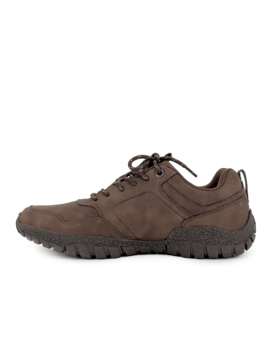 Deportivas cordones estilo casual moderno y comodo hombre marron