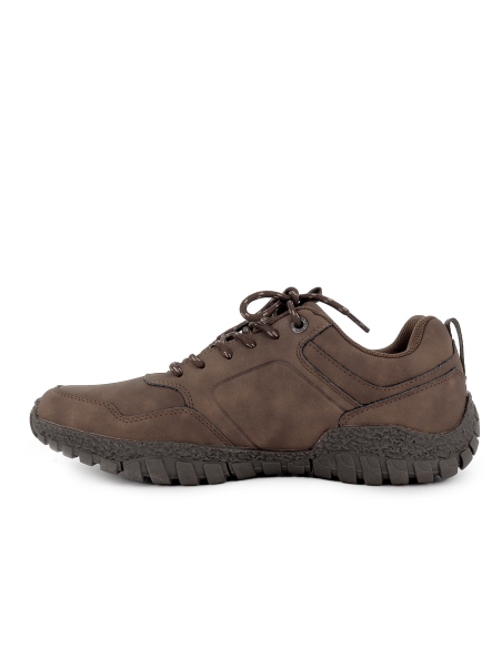 Deportivas cordones estilo casual moderno y comodo hombre marron