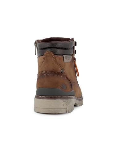 Bota corta casual collarin acolchado plantilla hombre marron