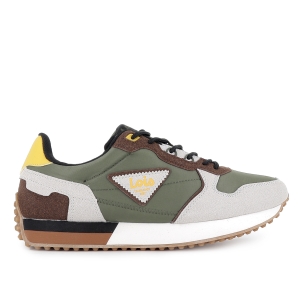 Deportivo casual nylon cordones con plantilla hombre kaki