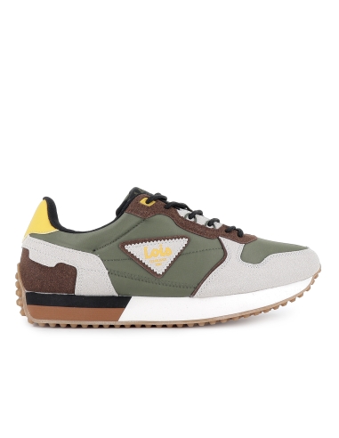 Deportivo casual nylon cordones con plantilla hombre kaki