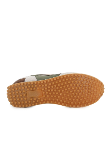 Deportivo casual nylon cordones con plantilla hombre kaki