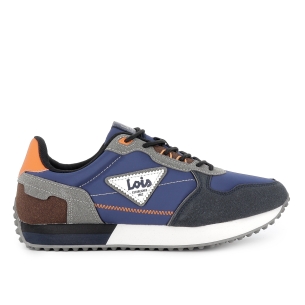 Deportivo casual nylon cordones con plantilla hombre azul