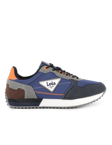 Deportivo casual nylon cordones con plantilla hombre azul