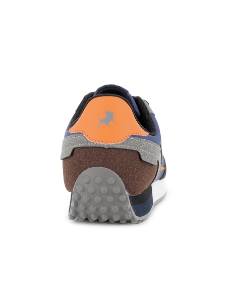 Deportivo casual nylon cordones con plantilla hombre azul