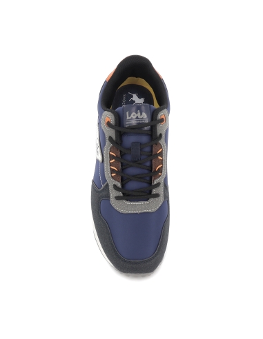 Deportivo casual nylon cordones con plantilla hombre azul