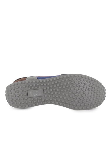 Deportivo casual nylon cordones con plantilla hombre azul