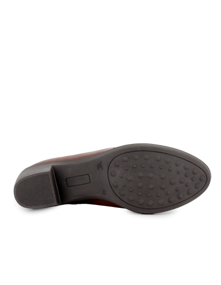 Botin piel detalle print serpiente cremallera tacon mujer cuero