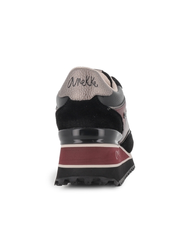 Deportivas textil fantasia plantilla extraible mujer negras