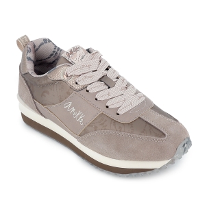 Deportiva textil fantasia plantilla extraible mujer taupe 2