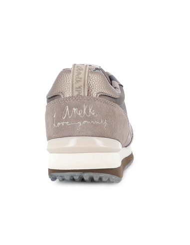 Deportiva textil fantasia plantilla extraible mujer taupe