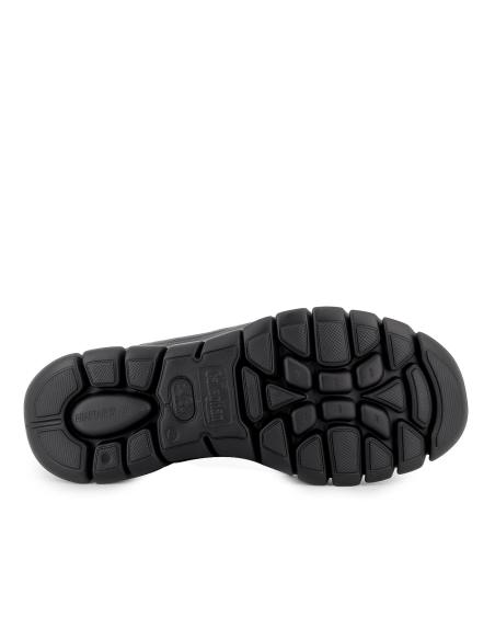 Zapato elasticos piel plantilla flexible y comoda hombre negro