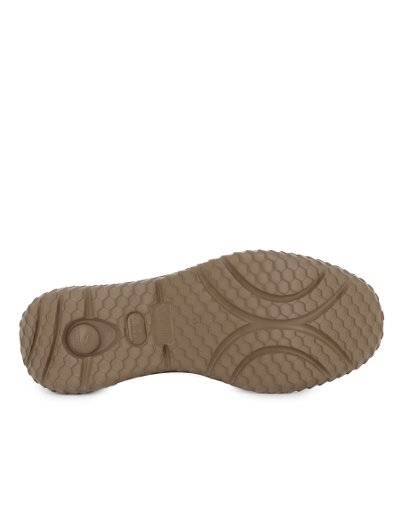 Zapato piel elasticos con plantilla flexible hombre marron