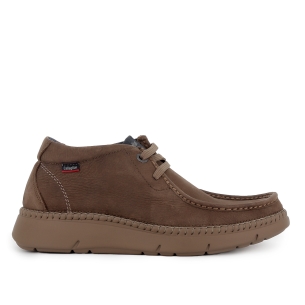 Wallabi piel cuero y cordones suela ligera hombre beige
