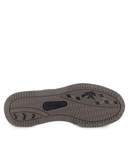 Zapato piel cordones y cremallera con plantilla hombre negro