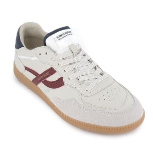 Deportivas piel napa cordones suela flexible hombre blanca 2