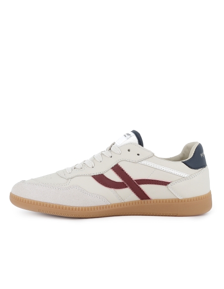 Deportivas piel napa cordones suela flexible hombre blanca