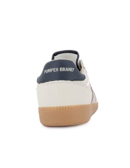 Deportivas piel napa cordones suela flexible hombre blanca