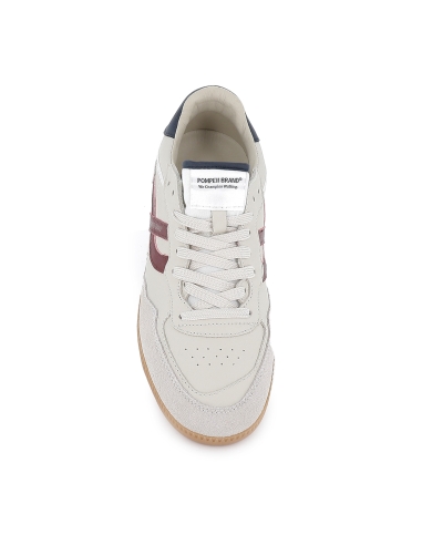 Deportivas piel napa cordones suela flexible hombre blanca