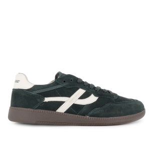 Deportivas piel napa cordones suela flexible hombre verde