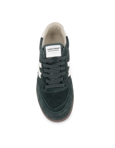 Deportivas piel napa cordones suela flexible hombre verde