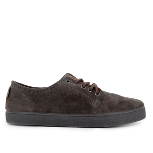 Zapatilla cordones piel serraje hidrofugo casual gris hombre