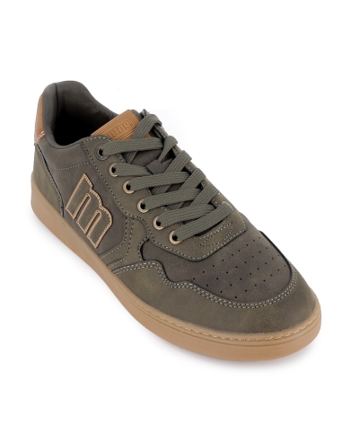 Deportivos tenis suela caramelo bordados hombre kaki